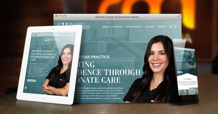 Medical Website Design Zionsville IN Dr. Emily Hrisomalos | Rosemont Media