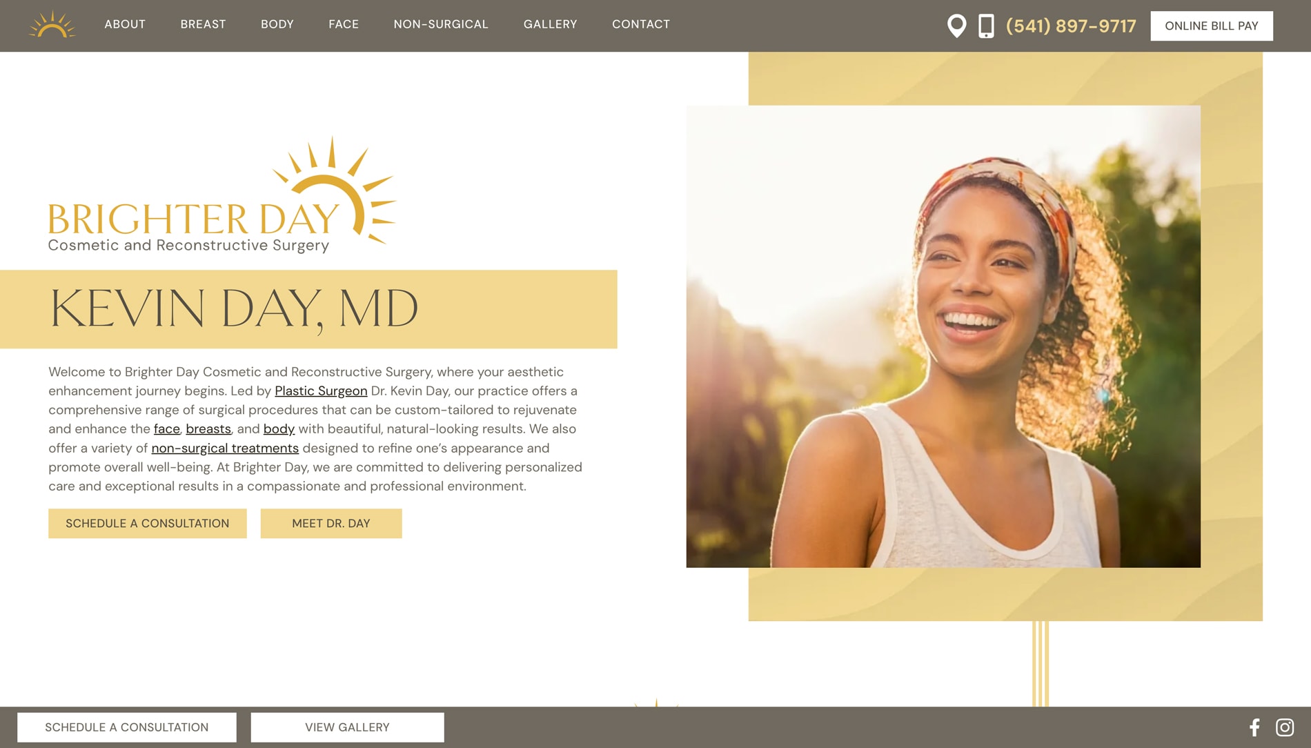 Board-certified Corvallis plastic surgeon announces launch of new practice website